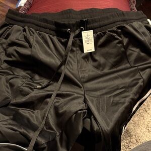 Ashley Stewart Black Track Pants